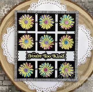 Creative Expressions- Sue Wilson- Mini Shadowed Sentiments- You're Too Kind Craft Die