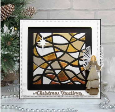 Creative Expressions- Sue Wilson- Festive Collection- Christmas Greetings Die