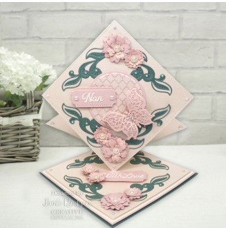 Creative Expressions- Jamie Rodgers- Wings of Wonder Collection- Moroccan Scalloped Lattice Background Craft Die