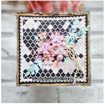 Creative Expressions- Jamie Rodgers- Wings of Wonder Collection- Moroccan Scalloped Lattice Background Craft Die