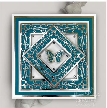 Creative Expressions- Jamie Rodgers- Wings of Wonder Collection- Butterfly Square Frame Craft Die