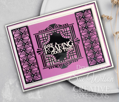 Creative Expressions- Sue Wilson- Mini Expressions- Art Deco Have A Roaring Good Time Craft Die