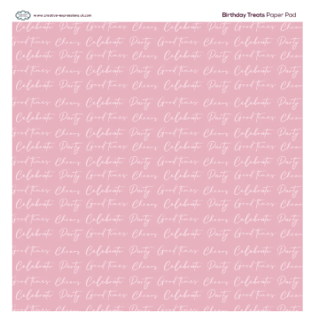 Creative Expressions- 8in x 8in Paper Pad- Sweet Treats