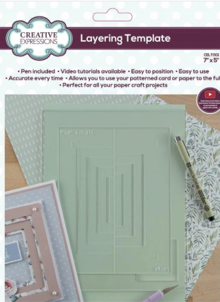 Creative Expressions- Layering Template 7 in x 5 in