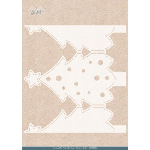Find It Tradind Card Deco Folding Card Stencil - Gnome for Christmas Tree