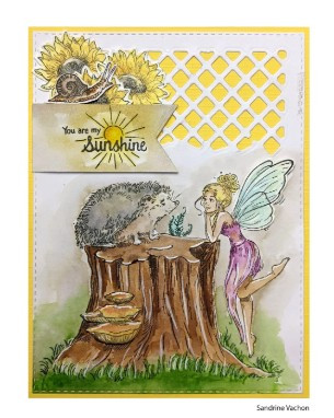 Katkin Krafts- 6 in x 8 in Clear Stamp Set- Summer Fairy