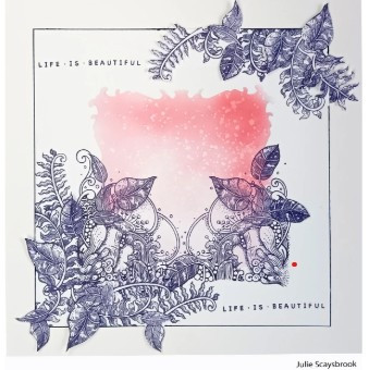 Katkin Krafts- 6 in x 8 in Clear Stamp Set- Woodland Floor