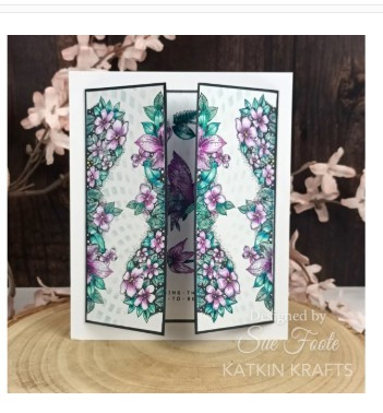 Katkin Krafts- 7 in x 7 in Stencil - Kaleidoscope