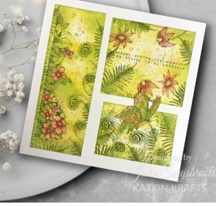 Katkin Krafts- 6 in x 8 in Clear Stamp Set- The Butterfly Effect