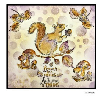 Katkin Krafts- 6 in x 8 in Clear Stamp Set- Autumn Fairy