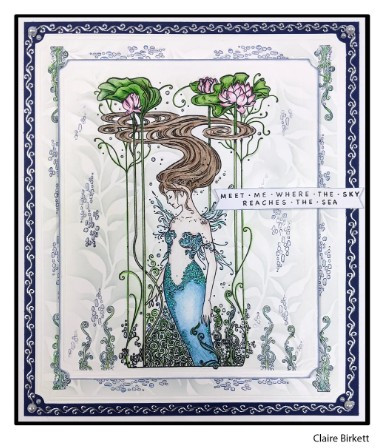 Katkin Krafts- 6 in x 8 in Clear Stamp Set- Pearl