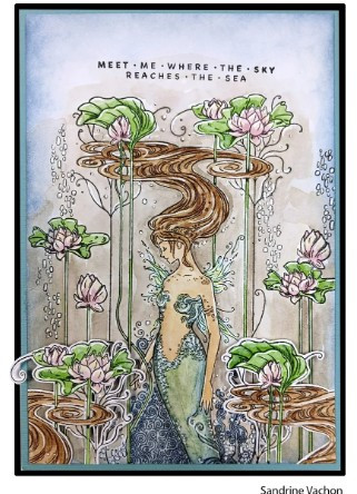 Katkin Krafts- 6 in x 8 in Clear Stamp Set- Pearl