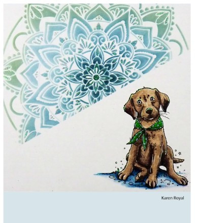 Katkin Krafts- 7 in x 7 in Stencil- Turkish Nights