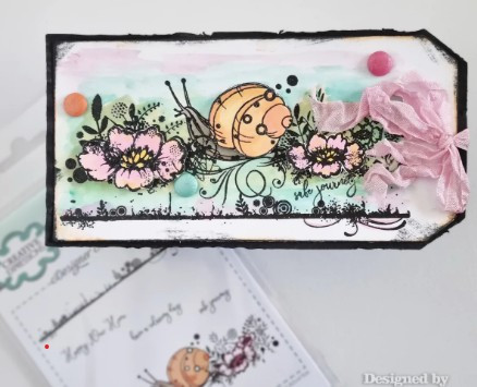 Creative Expressionse- Designer Boutique A6 Clear Stamp Set- Slow Jo Snail