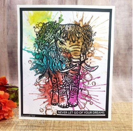 Creative Expressions- Designer Boutique A6 Clear Stamp Set- Doodle Elephant