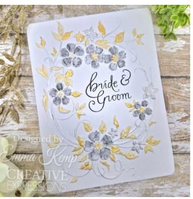 Creative Expressions- A6 Clear Stamp Set- Blossom Wreath Sentiments