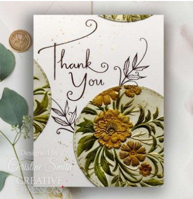 Creative Expressions- A6 Clear Stamp Set- Petal Cascade Sentiments