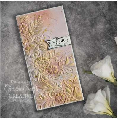 Creative Expressions- A6 Clear Stamp Set- Petal Cascade Sentiments