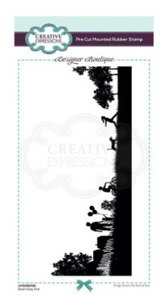 Creative Expressions- Designer Boutique Collection Pre Cut Rubber Stamp- Dad's Day Out DL