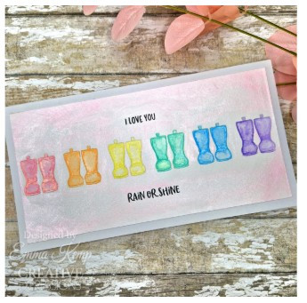 Creative Expressions- Jane's Doodles A6 Clear Stamp Set- Rain or Shine