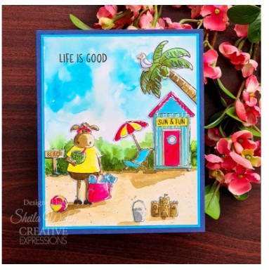 Creative Expressions- Jane's Doodles A5 Clear Stamp Set- Good Vibes