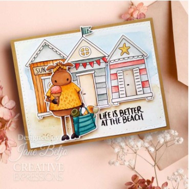 Creative Expressions- Jane's Doodles A5 Clear Stamp Set- Life's A Beach