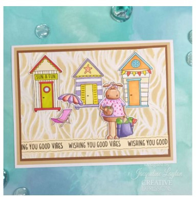 Creative Expressions- Jane's Doodles A5 Clear Stamp Set- Life's A Beach