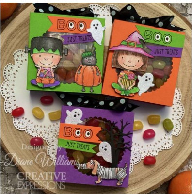 Creative Expressions- Jane's Doodles A6 Clear Stamp Set- Happy Halloween