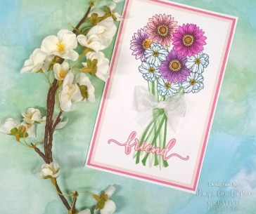 Creative Expressions- Designer Boutique A6 Clear Stamp Set- Sweet Sunflowers