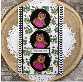 Creative Expressions- Jane's Doodles A5 Clear Stamp Set- Plant Nursery