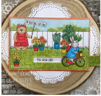 Creative Expressions- Jane's Doodles A5 Clear Stamp Set- Plant Nursery