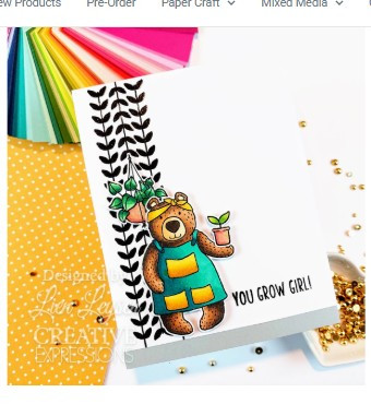 Creative Expressions- Jane's Doodles A5 Clear Stamp Set- Plant Nursery