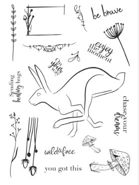 Creative Expressions- Bonnita Moaby A5 Clear Stamp Set- Be Brave