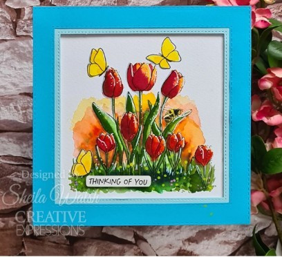 Creative Expressions- Jane's Doodles A6 Clear Stamp Set- Tulip & Crocus