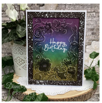 Creative Expressions- A6 Clear Stamp Set- Ribbon Bloom Sentiments