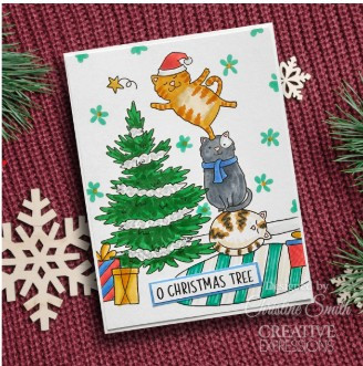 Creative Expressions- Jane's Doodles A5 Clear Stamp Set- O Christmas Tree