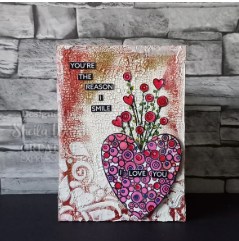 Creative Expressions- A5 Wordies Sentiment Sheets - Smile 4 Pk