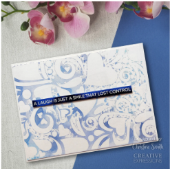 Creative Expressions- A5 Wordies Sentiment Sheets - Smile 4 Pk