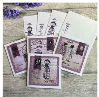 Creative Expressions- Taylor Made Journals A5 Clear Stamp Set- Hotel de la Poste