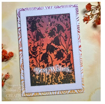 Creative Expressions- Rubber Stamp- Dreamy Harebells 4 in x 6 in