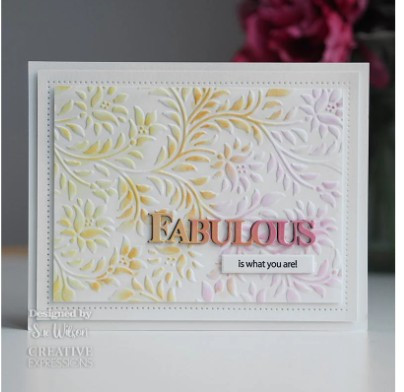 Creative Expressions- Sue Wilson- Bold Words- Fabulous Die & Stamp Set