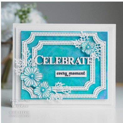 Creative Expressions- Sue Wilson- Bold Words- Celebrate Die & Stamp Set