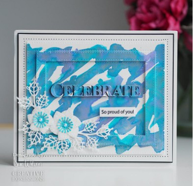 Creative Expressions- Sue Wilson- Bold Words- Celebrate Die & Stamp Set