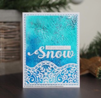 Creative Expressions- Sue Wilson- Festive Collection- Snow Die and Stamp Set