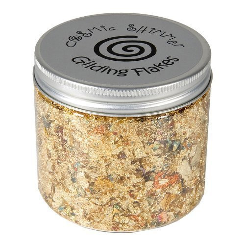 Cosmic Shimmer Gilding Flakes 200ml Pot - Inca Gold