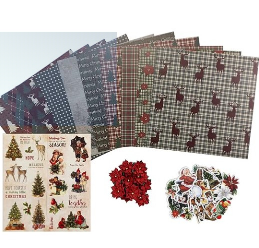 Little Birdie 12x12 Christmas Paper Kit Christmas Cheer