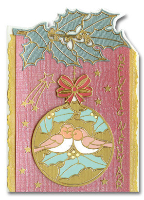 Starform CHRISTMAS BRANCHES 969 GOLD Peel Stickers OUTLINE