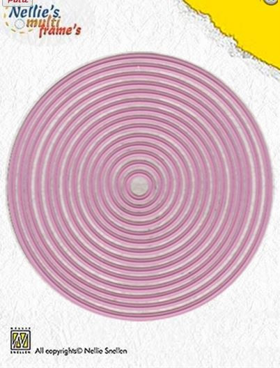 Nellie's Multi Frames Straight Round MFD055 14-Dies Use w/Most Die Cutters
