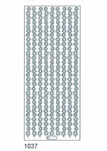 Starform FLOWER CHAIN BORDERS 1077 SILVER Peel Stickers