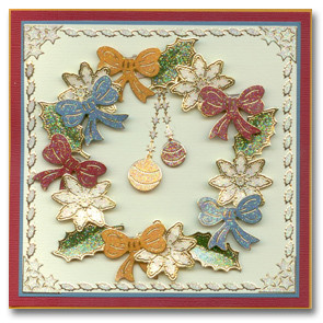 Starform Transparent Glitter Gold N7023 Stickers Bows Peel Outline